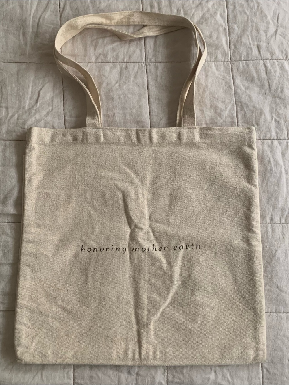 Christy Dawn - Canvas Tote Bag in Natural - "honoring mother earth" Print